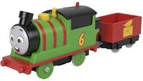  Žaislinis traukinys Mattel Fisher Price Thomas & Friends Percy Motorized Engine HDY60, raudona sp./žalia sp.