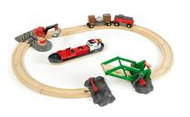 Automobilių trasa Brio World Cargo Harbour Set 33061, įvairių spalvų