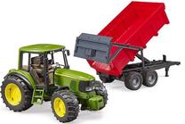  Žaislinis traktorius Bruder John Deere 6920 Tractor & Trailer BR02057, raudona sp./žalia sp.