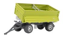 Žaislinė priekaba Bruder Fliegl Three Way Dumper 02203, 1:16, žalia sp.