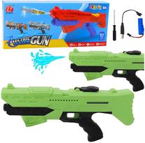 Žaislinis vandens pistoletas Lean Toys Electric, 42 cm Žalia sp.
