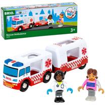  Žaislinis greitosios pagalbos automobilis Brio World Rescue Ambulance, įvairių spalvų