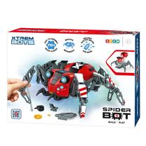 RC robotas voras Xtrem Bots Spider Bot, raudona sp./pilka sp.