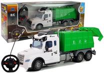  Rc šiukšliavežė Lean Toys Heavy Machine LT4623, balta sp./žalia sp.