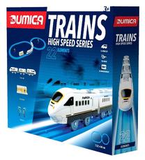  Žaislinis traukinys Dumica Basic Train Set B1 DU 20331, mėlyna sp./balta sp.