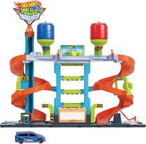 Rinkinys Mattel Hot Wheels Mega Tower Car Wash HDP05, įvairių spalvų