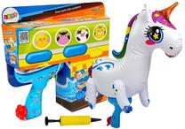 Žaislinis vandens šautuvas Lean Toys Blow Up Water Gun LT8211, 15 cm Mėlyna sp.