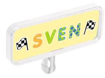  Kelio ženklai BIG Bobby Car License Plate 800056486, balta sp.