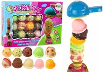 Žaisliniai virtuvės reikmenys, ledų rinkinys Lean Toys Ice Cream Tower, įvairių spalvų