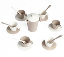 Žaisliniai virtuvės reikmenys Wader Biscuit Cloud Coffee Service, balta sp./smėlio sp.