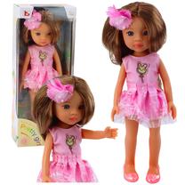 Lėlė Lean Toys Pretty Girl 24433, 32 cm, rožinė sp.