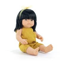Lėlė - kūdikis Miniland My Friends & Me Asian, 38 cm, geltona sp.