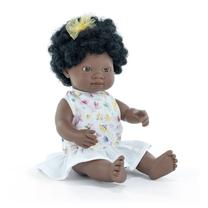 Lėlė - kūdikis Miniland My Friends & Me African, 38 cm, ruda sp.