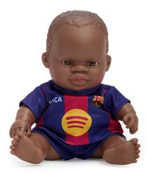 Lėlė - kūdikis Miniland FC Barcelona African, 21 cm, mėlyna sp.