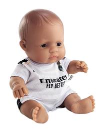 Lėlė - kūdikis Miniland Real Madrid Latin Boy, 21 cm, balta sp.