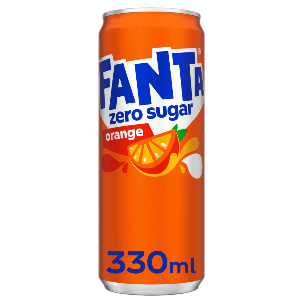 Gazuotas gėrimas FANTA Apelsinų Zero, 330 ml, depozitnė tara, 330 ml