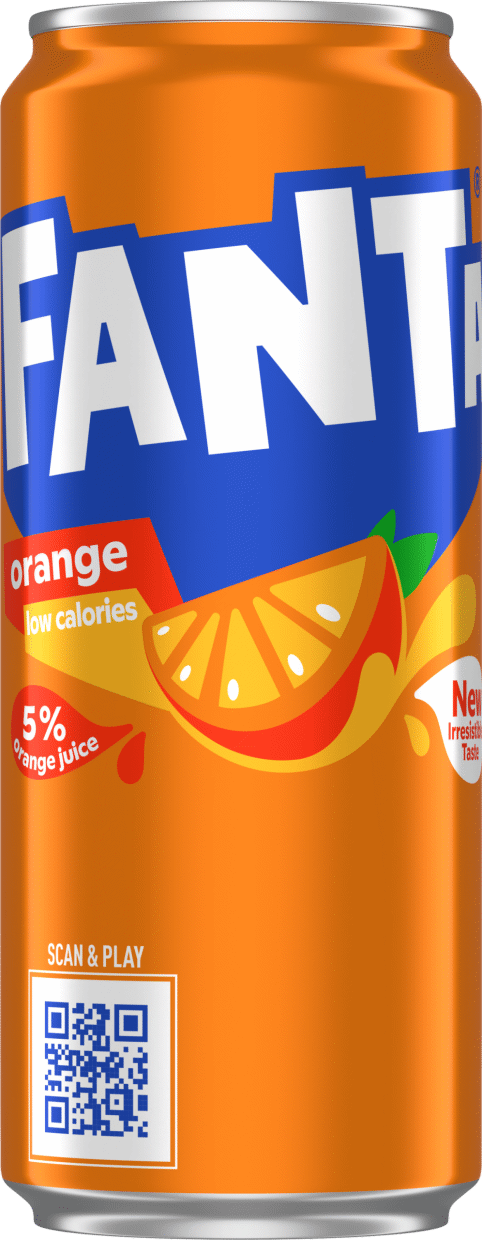 Gazuotas gėrimas FANTA ORANGE, 330 ml