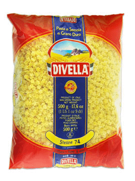 Smulkūs makaronai DIVELLA STELLINE Nr. 74, 500 g