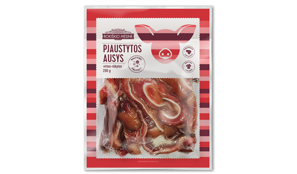 Karštai rūkytos ausys, a. r. (pjaustytos), 200 g