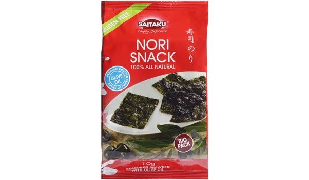 Jūrų dumblių užkandis SAITAKU NORI, 10 g