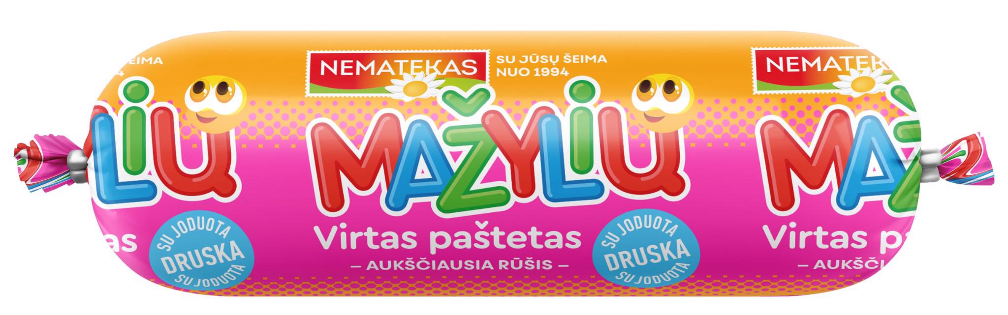 Virtas MAŽYLIŲ kepeninis paštetas su joduota druska, a. r., 150 g