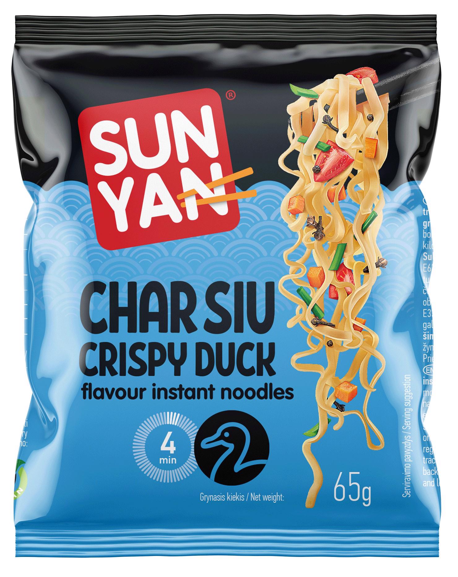 Greitai paruošiami makaronai SUN YAN (antienos skonio), 65 g