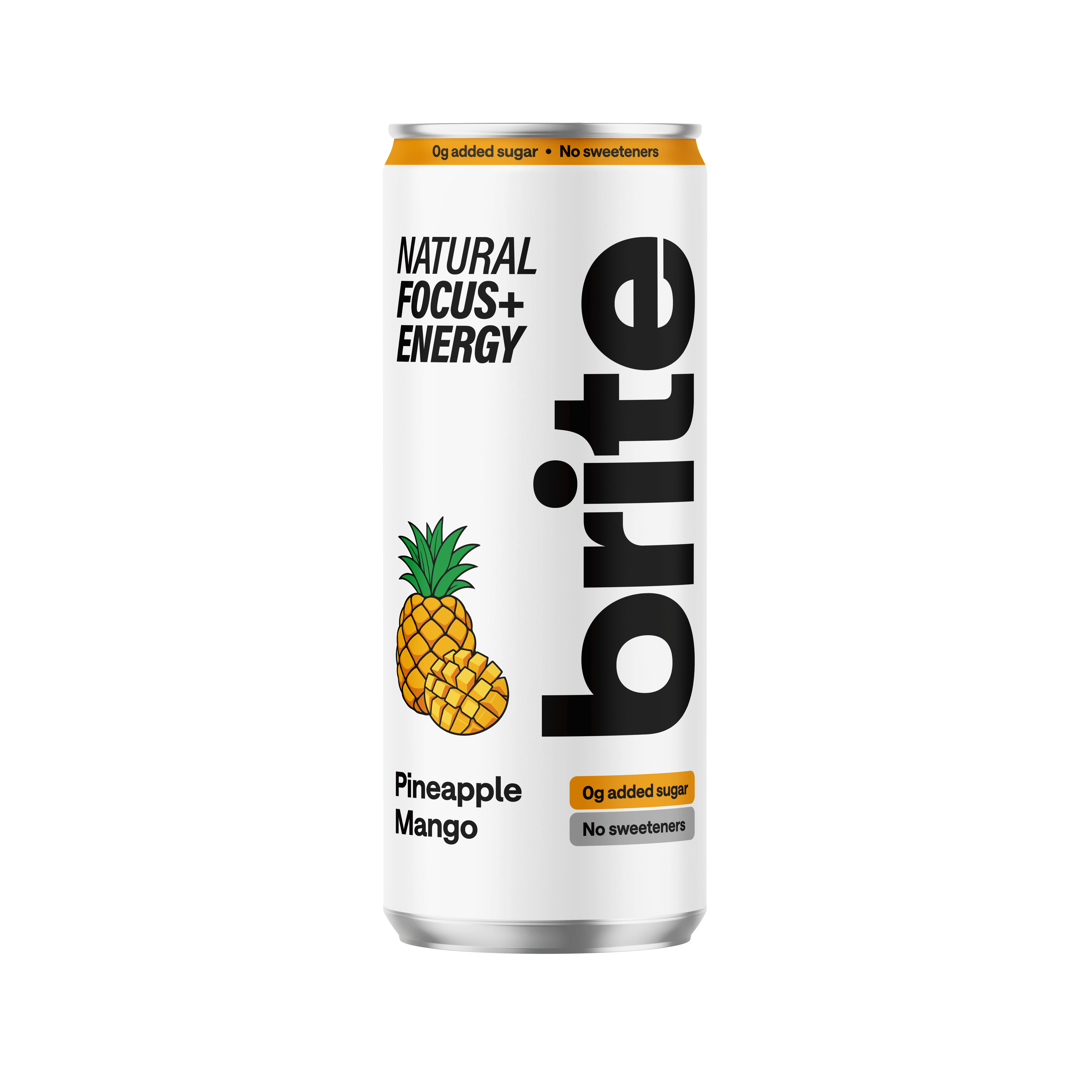 Natūralus energinis gėrimas BRITE ananasas ir mangas, 330 ml