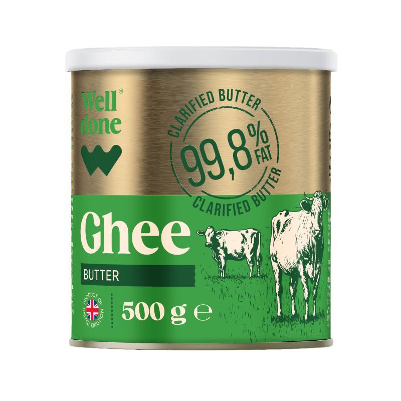 Lydytas sviestas GHEE WELL DONE, 98,8 % rieb. s. m., 500 g