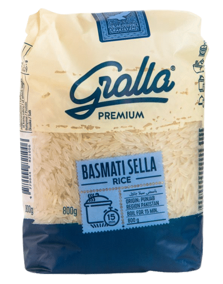 BASMATI ryžiai GRALLA SELLA PREMIUM, 800 g