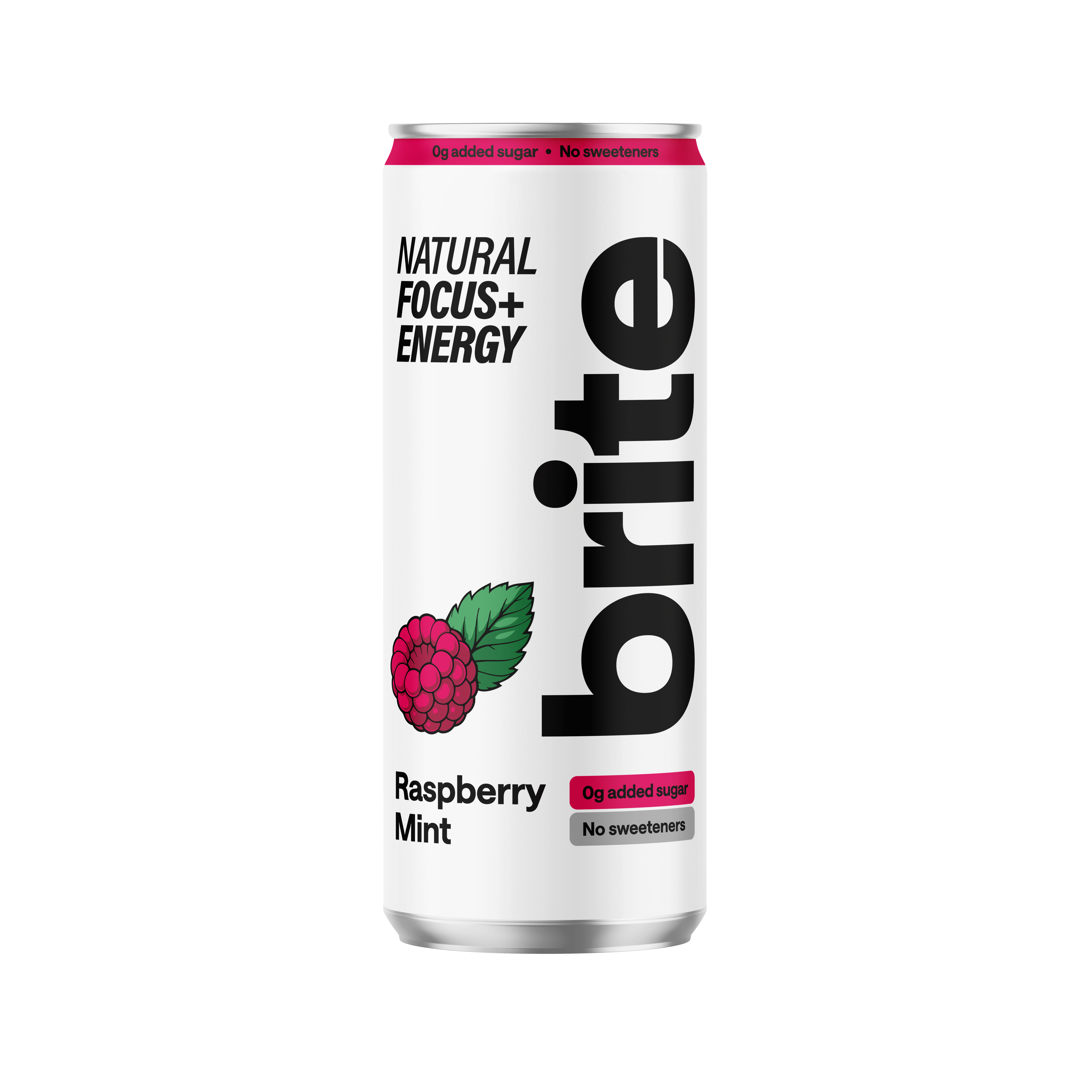 Natūralus energinis gėrimas BRITE avietė ir mėta, 330 ml