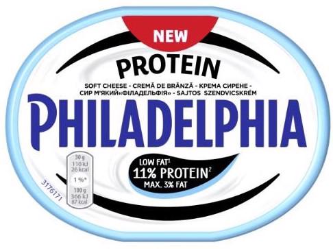 Tepamasis sūris PHILADELPHIA EXTRA PROTEIN, 2,5 % rieb., 175 g
