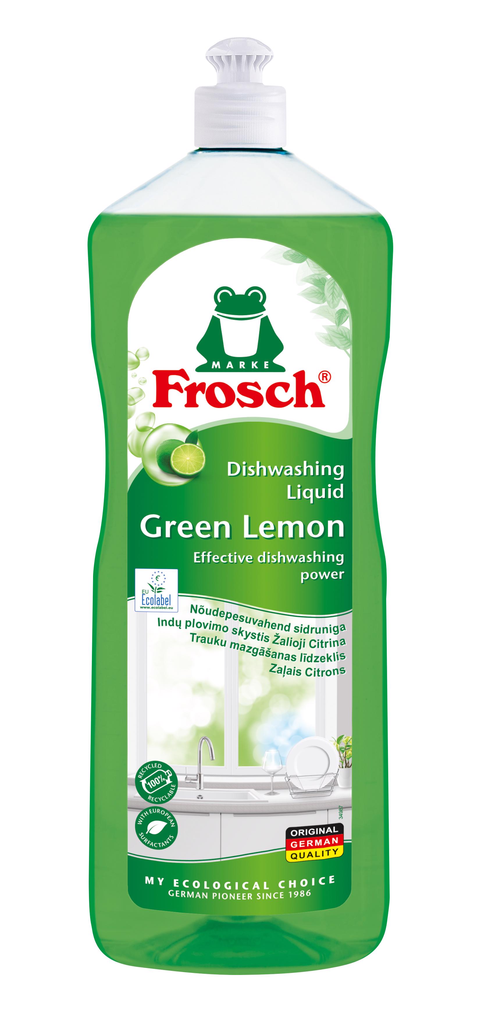 Indų ploviklis FROSCH GREEN LEMON, 1 l