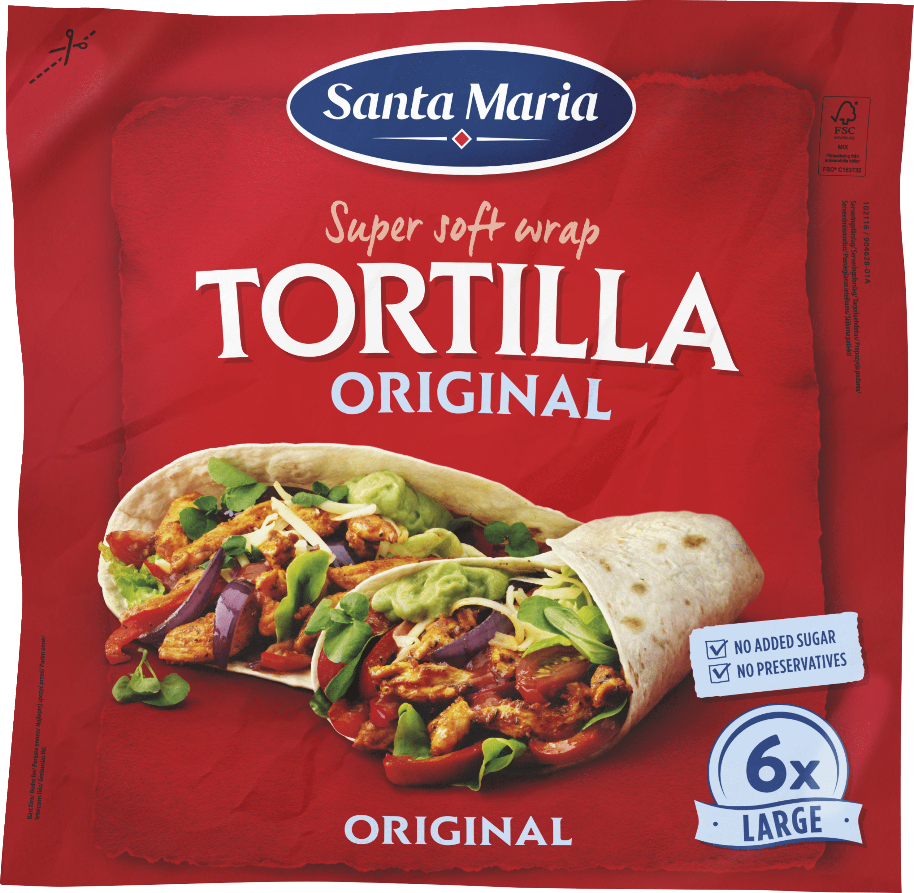 Tortilijos WRAP ORIGINAL SANTA MARIA, 371 g