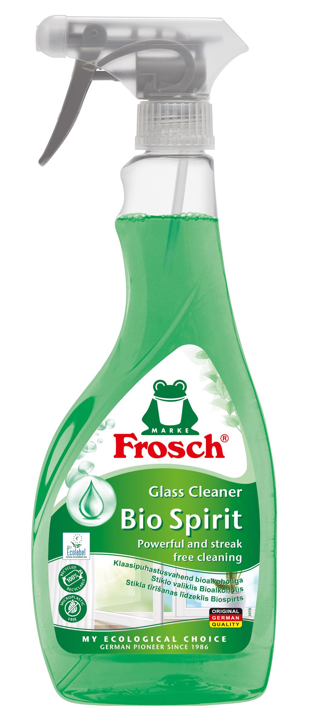 Spiritinis langų valiklis FROSCH BIO SPIRIT, 500 ml