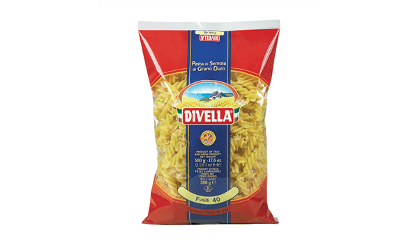 Makaronai DIVELLA FUSILLI Nr. 40 (sraigteliai), 500 g