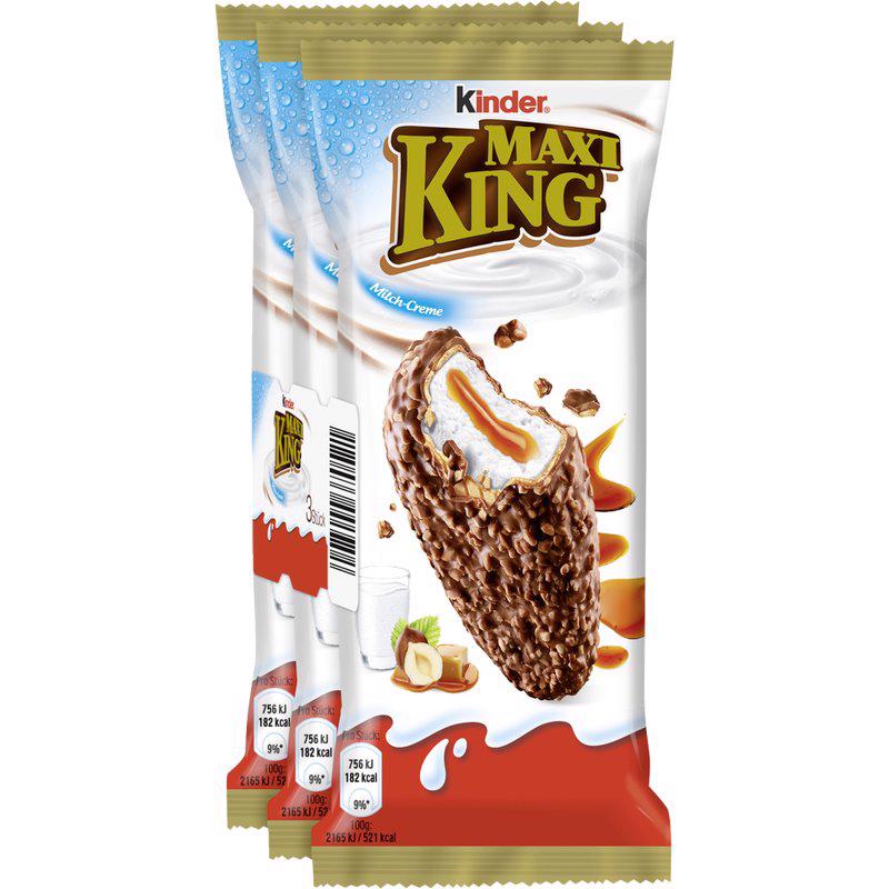 Pieno batonėlis KINDER MAXI KING, 105 g