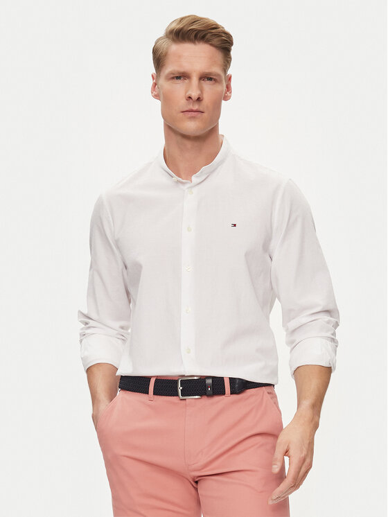 Tommy Hilfiger Marškiniai · Balta · Slim Fit