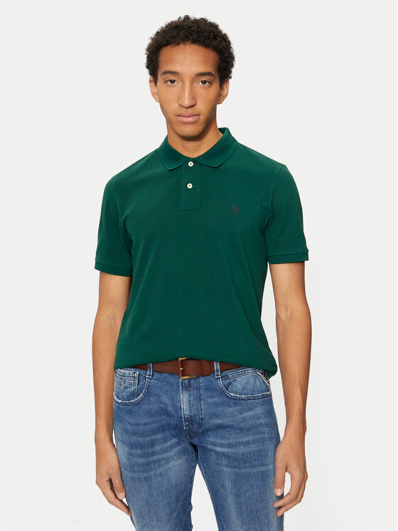 U.S. Polo Assn. Polo marškinėliai · Žalia