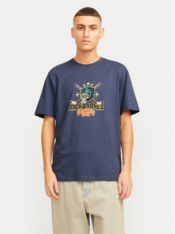 Jack & Jones Marškinėliai · Tamsiai mėlyna