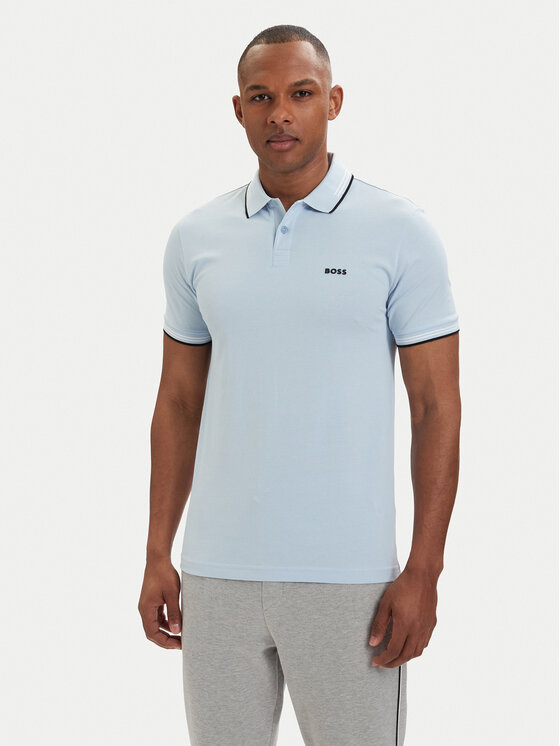 BOSS Polo marškinėliai · Šviesiai mėlyna