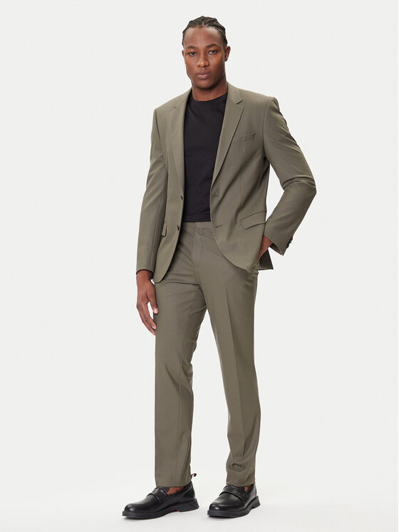 HUGO Kostiumas · Žalia · Slim Fit