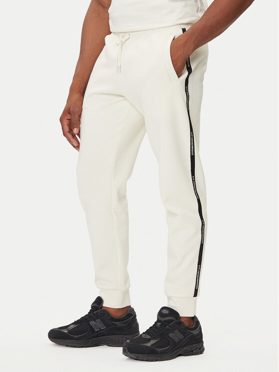 EA7 Emporio Armani Sportinės kelnės · Smėlio · Regular Fit