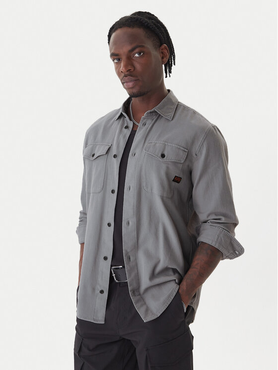 G-Star Raw Marškiniai · Tamsiai pilka · Slim Fit