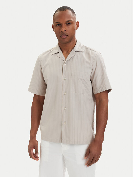 BOSS Marškiniai · Šviesiai smėlinė · Regular Fit