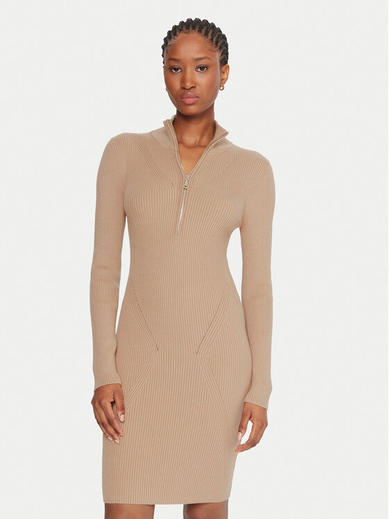Guess Trikotažinė suknelė · Smėlio · Mini