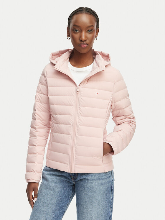 Tommy Hilfiger Demisezoninė striukė · Šviesiai rožinė