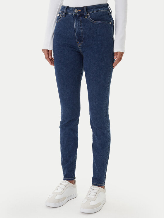 Calvin Klein Jeans Džinsai · Tamsiai mėlyna · Skinny Fit