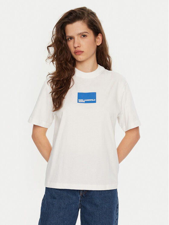 Karl Lagerfeld Jeans Marškinėliai · Balta