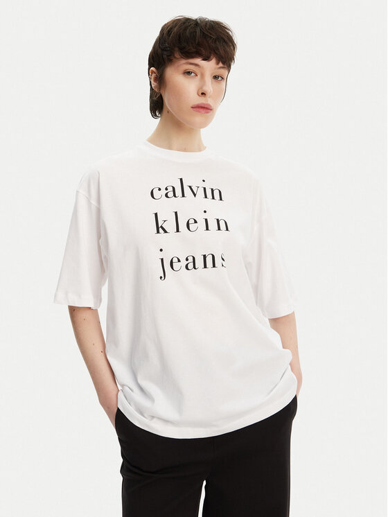 Calvin Klein Jeans Marškinėliai · Balta