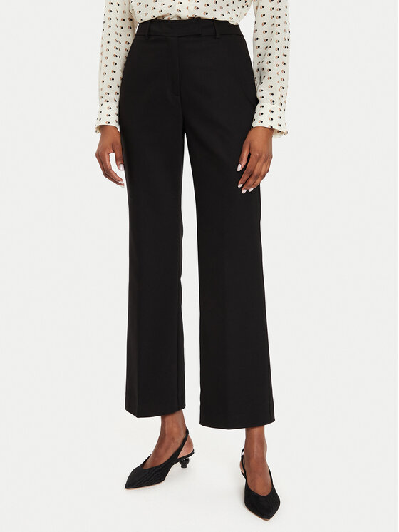 Marella Medžiaginės kelnės · Juoda · Regular Fit
